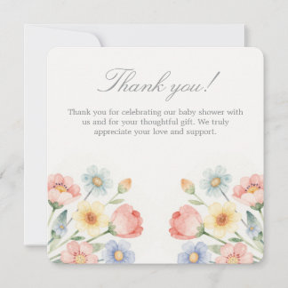 Remerciements Carte de remerciement Sweet Bloom