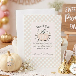 Remerciements Carte de remerciement Sweet Little Pumpkin