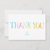 Remerciements Carte de remerciement Tie Dye (Devant)