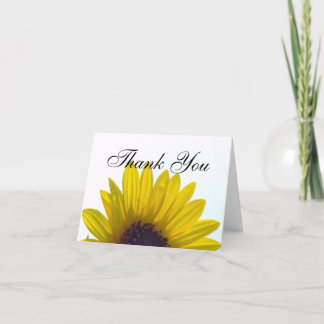 Remerciements Carte de remerciement Tournesol géant