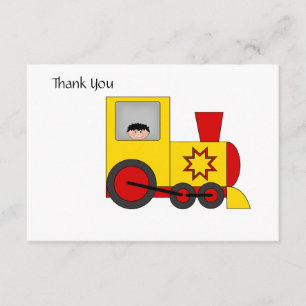 Remerciements Carte de remerciement Train