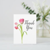 Remerciements Carte de remerciement Tulipe (Debout devant)