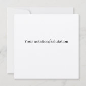 Remerciements Carte de remerciement typographique moderne (Dos)