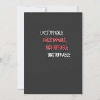Remerciements Carte de remerciement UnstoppableFlat