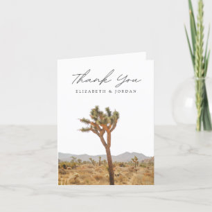 Remerciements Carte de remerciement verticale de Joshua Tree