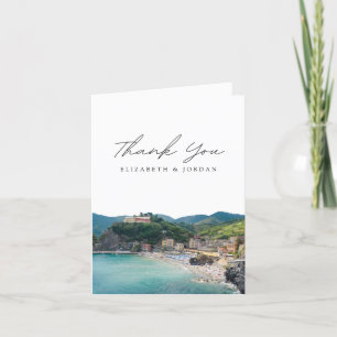 Remerciements Carte de remerciement vierge de Monterosso Italie 