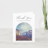 Carte de remerciement vierge Yosemite