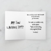 REMERCIEMENTS CARTE DE REMERCIEMENTS, DRÔLE (Intérieur)