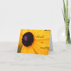 Remerciements Carte de remerciements--Tournesol