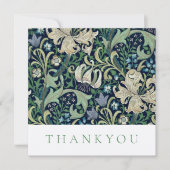 Remerciements Carte de remerciements: WILLIAM MORRIS : HONEYSUCK (Devant)