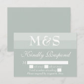 Remerciements Carte de réponse de mariage à l'écriture simple mo (Devant / Derrière)