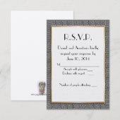 Remerciements Carte de réponse de mariage grec (Devant / Derrière)