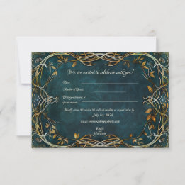 Remerciements Carte de réponse de mariage Majesté de la Terre du