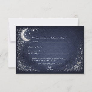 Remerciements Carte de réponse de mariage Moonlit Grove Celestia