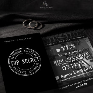 Remerciements Carte de réponse du porteur de bague