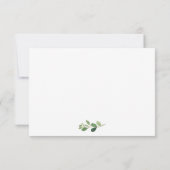 Remerciements Carte de réponse Mariage (Dos)