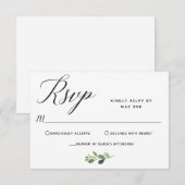 Remerciements Carte de réponse Mariage (Devant / Derrière)