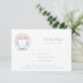 Remerciements Carte de réponse RSVP pour cerisier doux en fleurs (Debout devant)