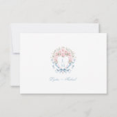 Remerciements Carte de réponse RSVP pour cerisier doux en fleurs (Dos)