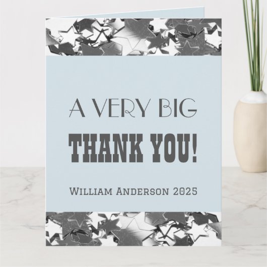 Remerciements Carte de retraite d'évaluation des employés étoile (Devant)