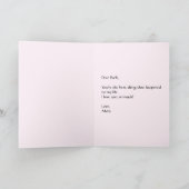 Remerciements Carte de Saint-Valentin avec bouquet de fleurs (Intérieur)