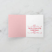 Remerciements Carte de Saint Valentin personnalisée (Intérieur)