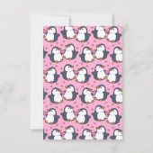 Remerciements Carte de Saint-Valentin pour l'amitié des pingouin (Dos)