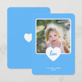 Remerciements Carte de Saint-Valentin pour photo de classe avec  (Devant / Derrière)