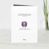 Remerciements Carte de scène de Noël kitsch (Dos)