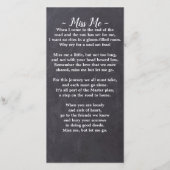 Remerciements Carte de Signet de prière funéraire Rustique (Dos)