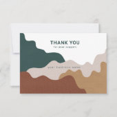 Remerciements Carte de soins aux bougies Abstraite moderne (Devant)