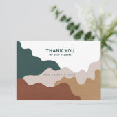 Remerciements Carte de soins aux bougies Abstraite moderne (Debout devant)