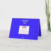 Remerciements Carte de solstice hivernale de lapin mignon (Dos)