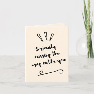 Remerciements Carte de sortie de merde manquante