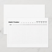 Remerciements Carte de suivi Habit (Devant / Derrière)