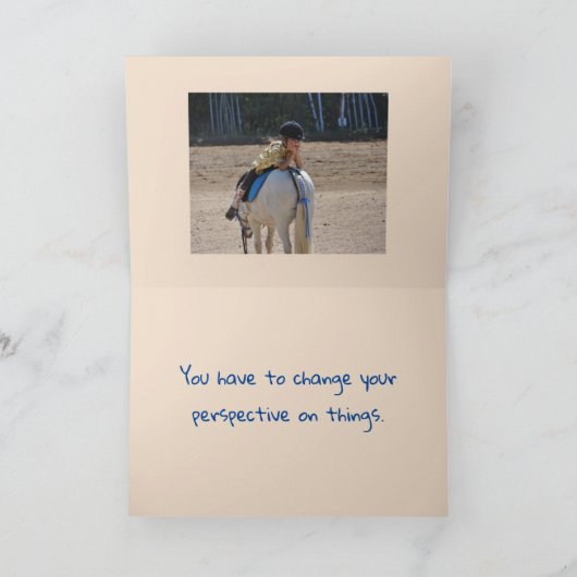 REMERCIEMENTS CARTE DE SUPPORT PERSPECTIVE (Intérieur)