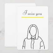 Remerciements Carte de ta carte me manque (Devant / Derrière)