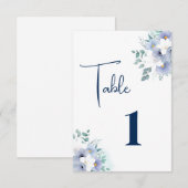 Remerciements Carte de Table de Mariage (Devant / Derrière)