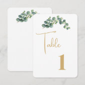 Remerciements Carte de table de mariage (Devant / Derrière)