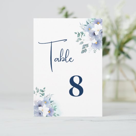 Remerciements Carte de table mariage (Debout devant)