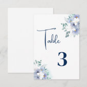 Remerciements Carte de table mariage (Devant / Derrière)