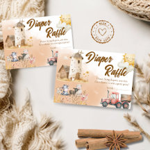 Carte de tirage au sort de couche pour Baby Shower