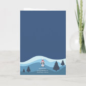 Remerciements Carte de vacances de Boston Terrier Snow globe (Dos)