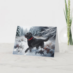 Remerciements Carte de vacances de Noël Chien Labrador Retriever