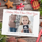 Remerciements Carte de vacances de Noël de grossesse