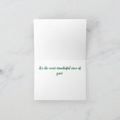 Remerciements Carte de vacances de Noël Pickleball (Intérieur)