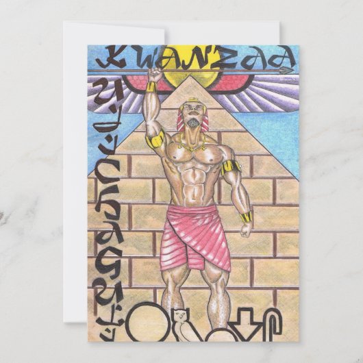 Remerciements Carte de vacances Kwanzaa (Devant)