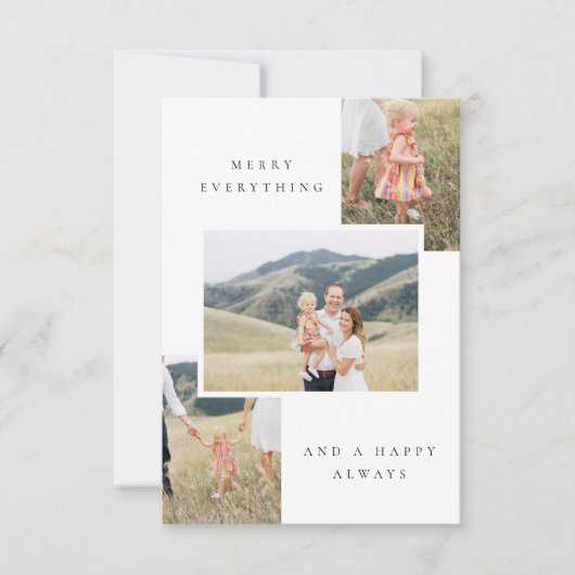 REMERCIEMENTS CARTE DE VACANCES MULTIPHOTO (Devant)