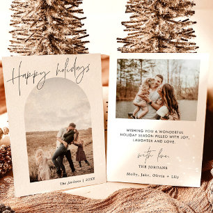 Remerciements Carte de vacances photo Carte de Noël avec photo
