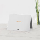 REMERCIEMENTS CARTE DE VACANCES SILVER BELLS (Dos)